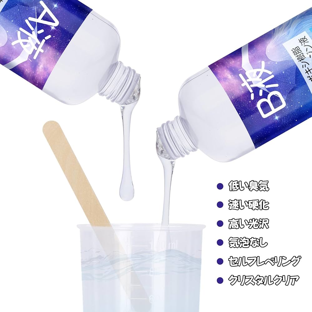 Amazon.co.jp: エポキシ樹脂 [H・K] 二液性レジン液 大容量 UV